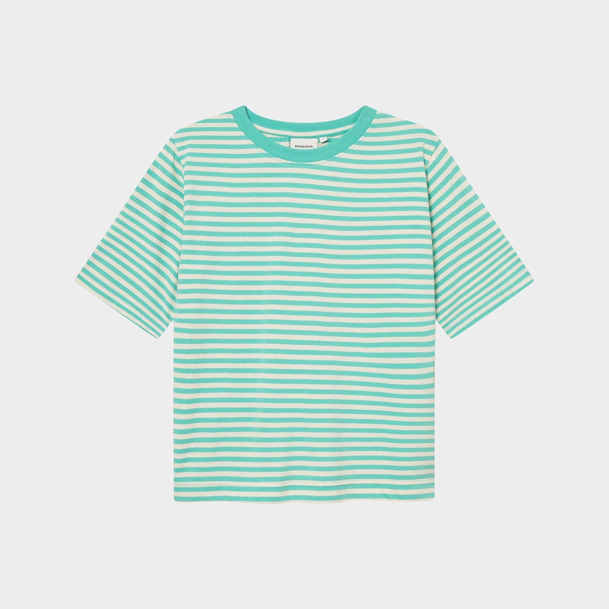 T-shirt Vadstena Stripes Pool Blue
