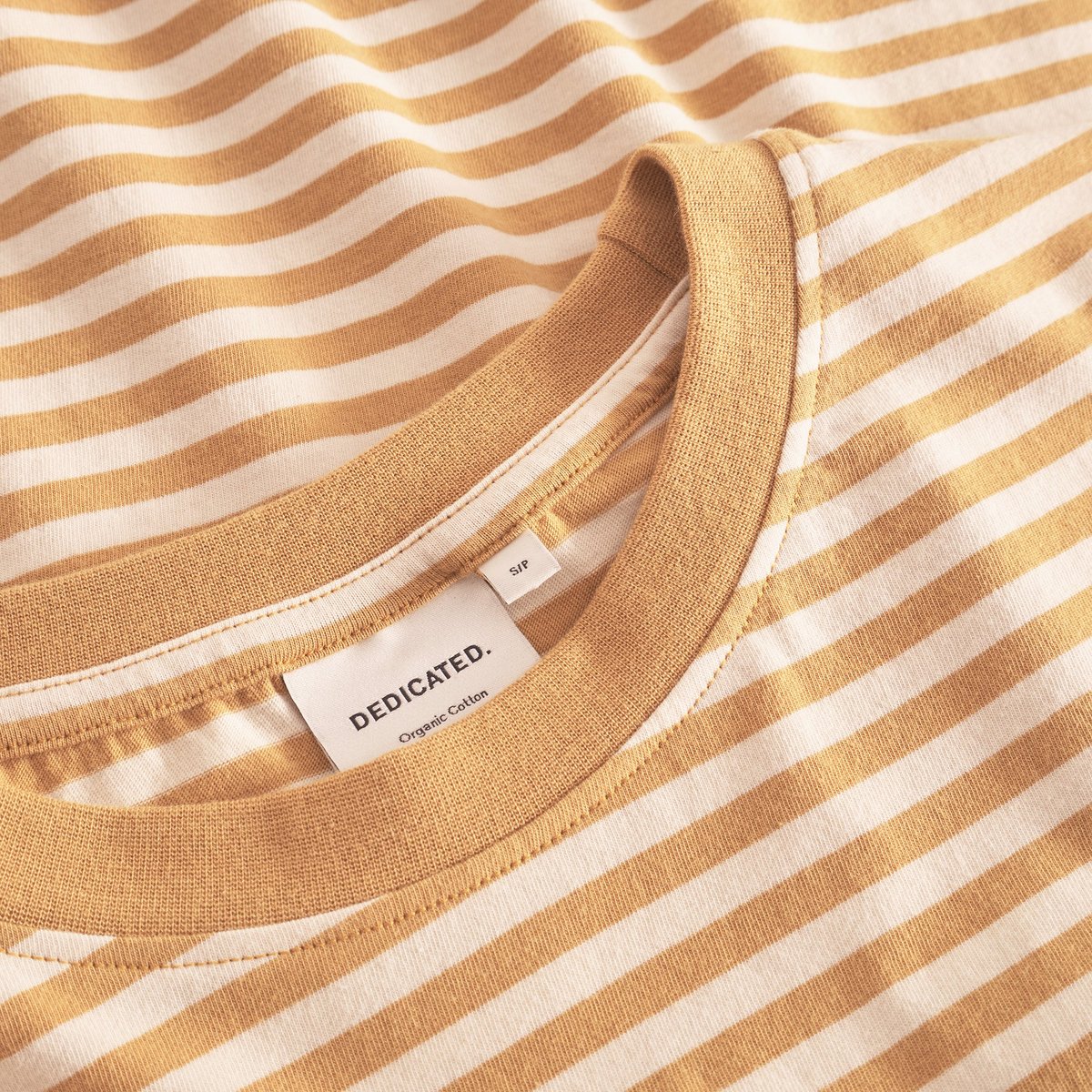 T-shirt Vadstena Stripes Gold Yellow