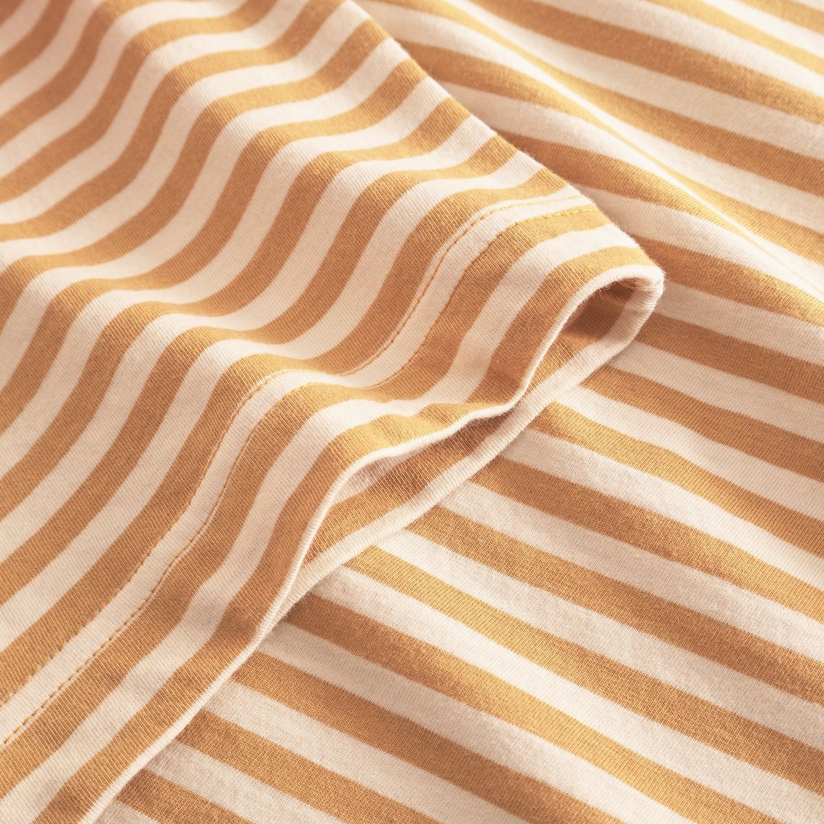 T-shirt Vadstena Stripes Gold Yellow
