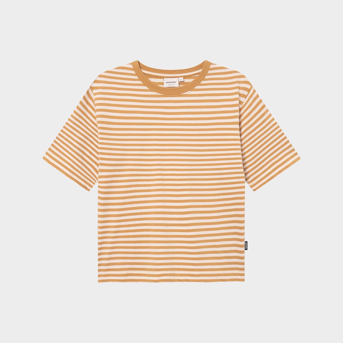 T-shirt Vadstena Stripes Gold Yellow