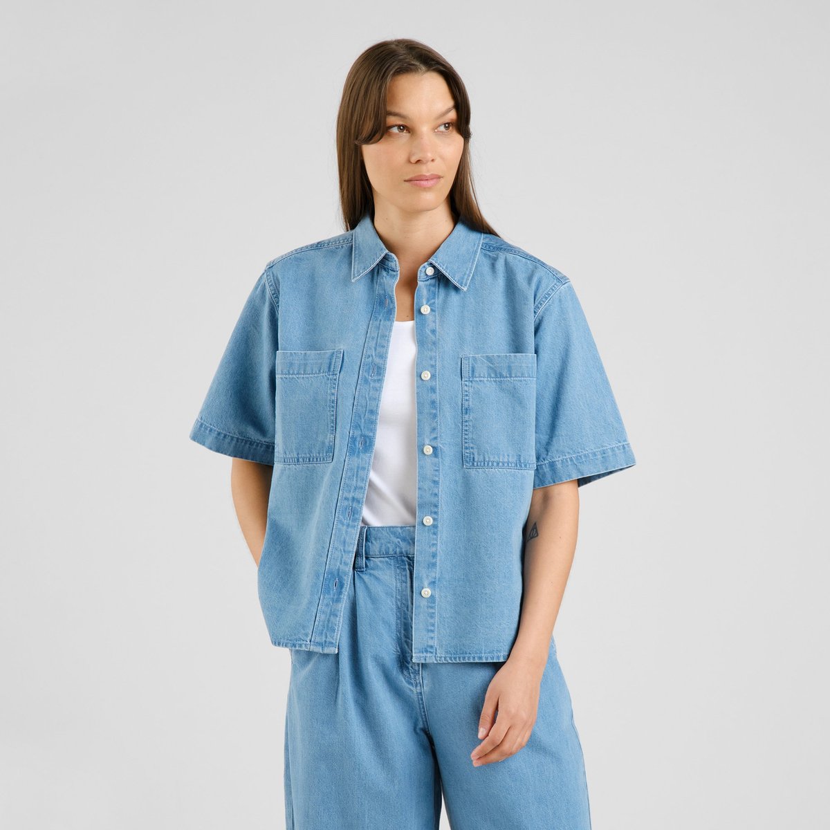 Shirt Stensvik Denim Light Blue