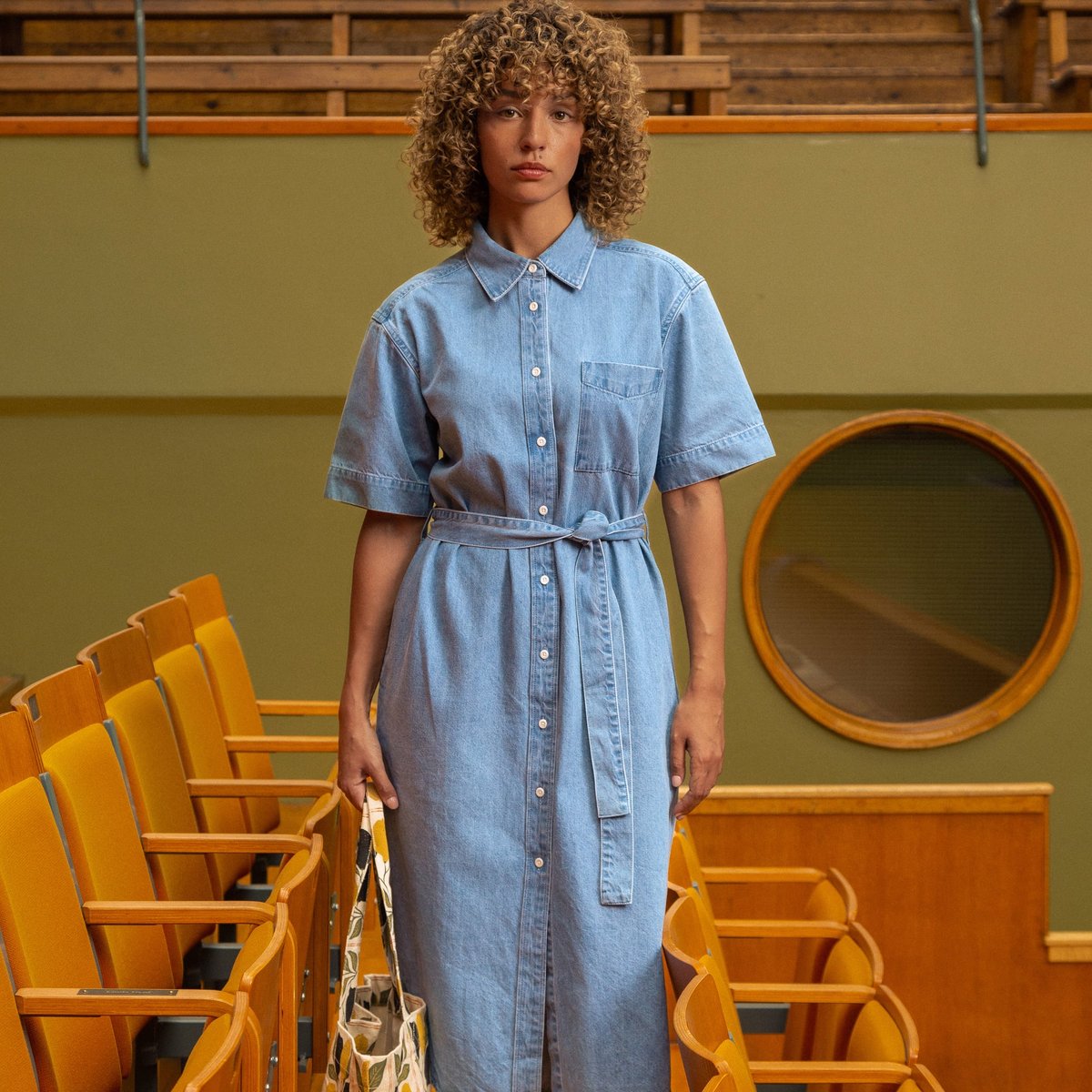 Shirt Dress Ripa Denim Light Blue