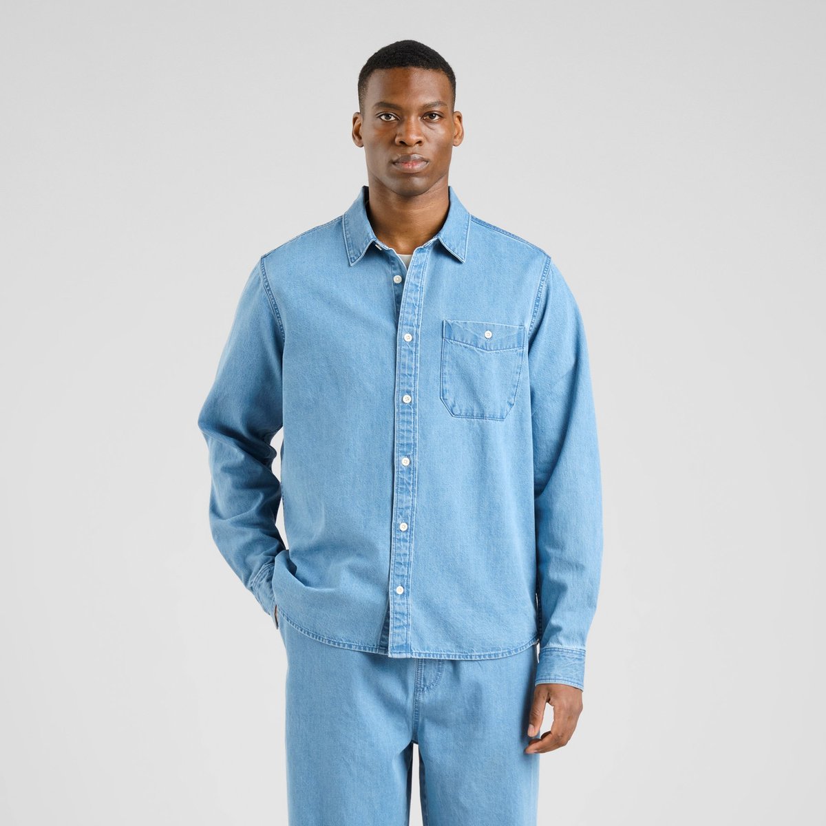 Shirt Lunnevik Denim Light Blue