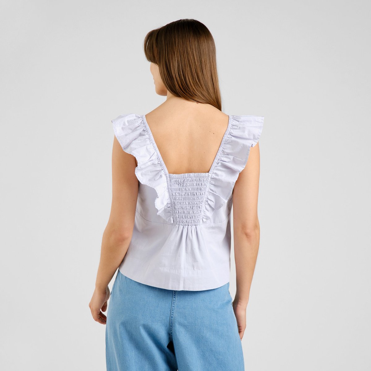 Top Furusund Poplin Thistle Purple