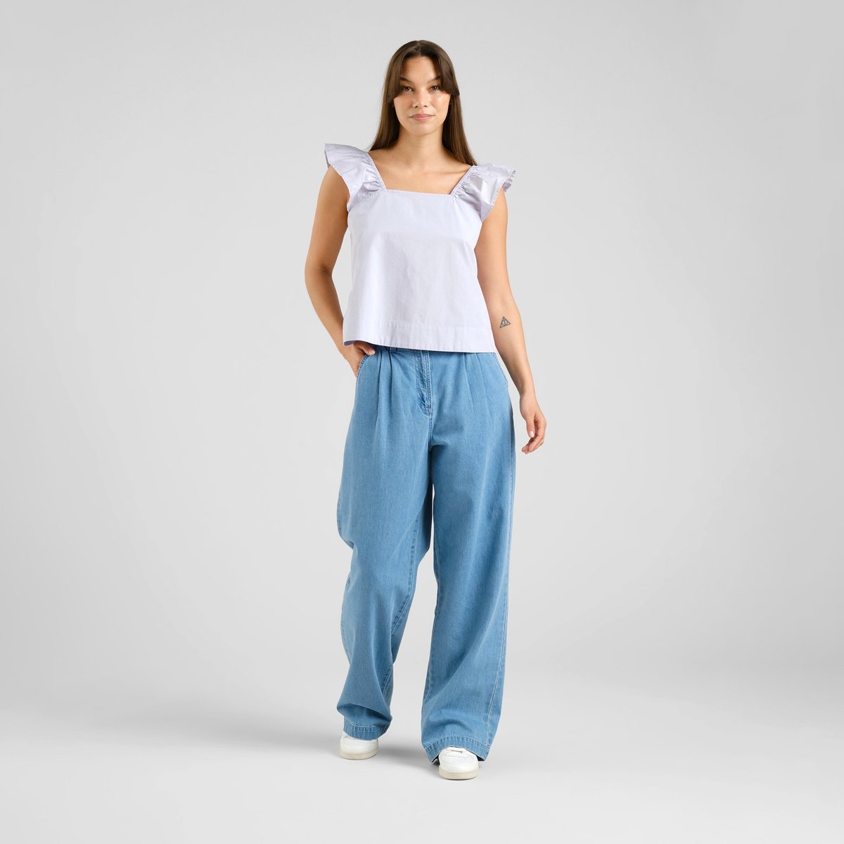 Top Furusund Poplin Thistle Purple