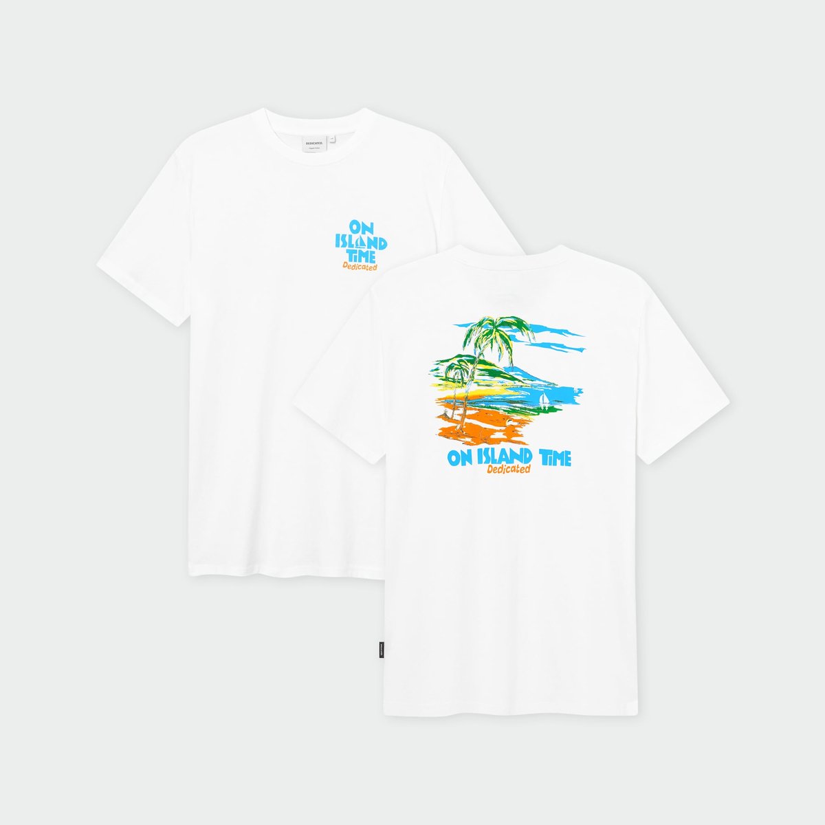 T-shirt Stockholm Island Time White