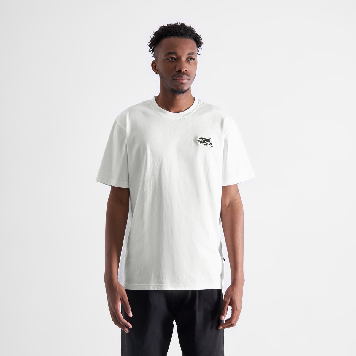 T-shirt Stockholm Jump Whale White