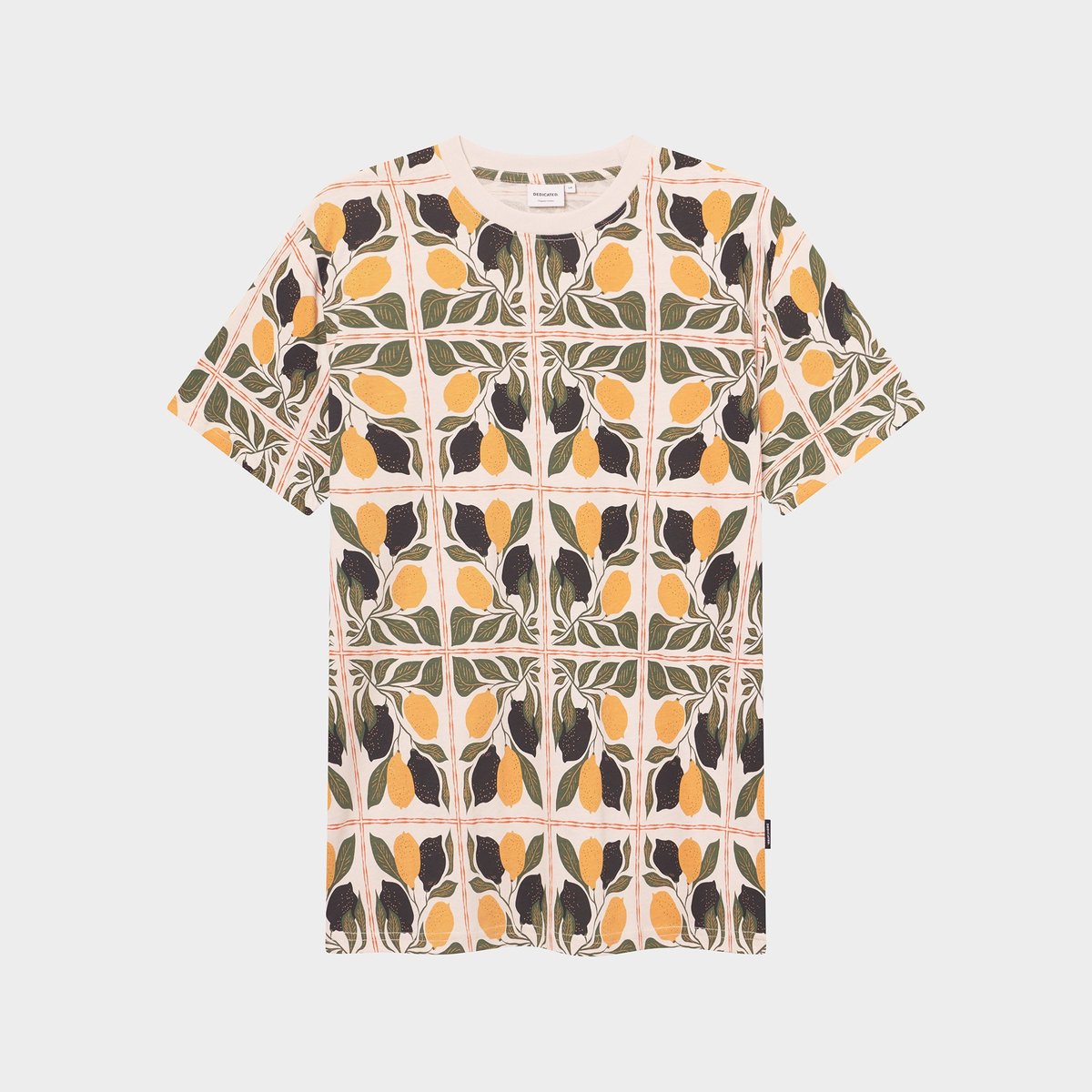 T-shirt Stockholm Lemon Tiles Oat White