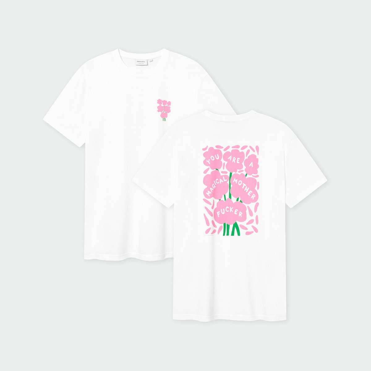 T-shirt Stockholm Magical Flowers White