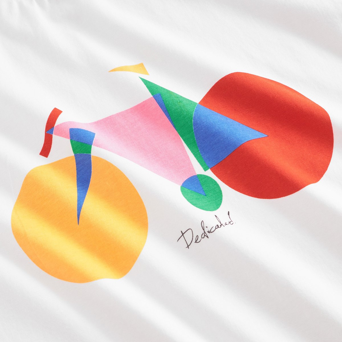 T-shirt Stockholm Paper Cut Bike White