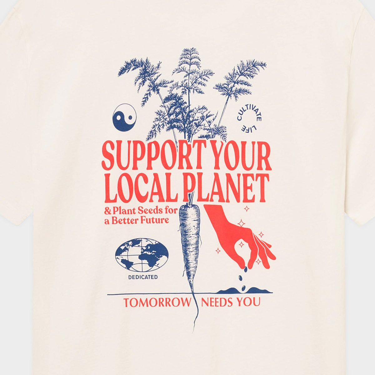 T-shirt Stockholm Support Seed Off-White