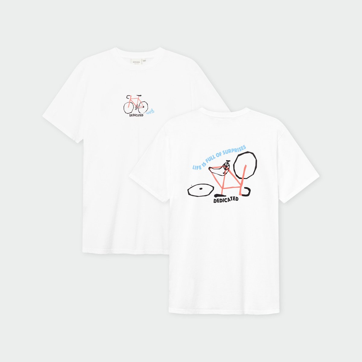 T-shirt Stockholm Surprise Bike White