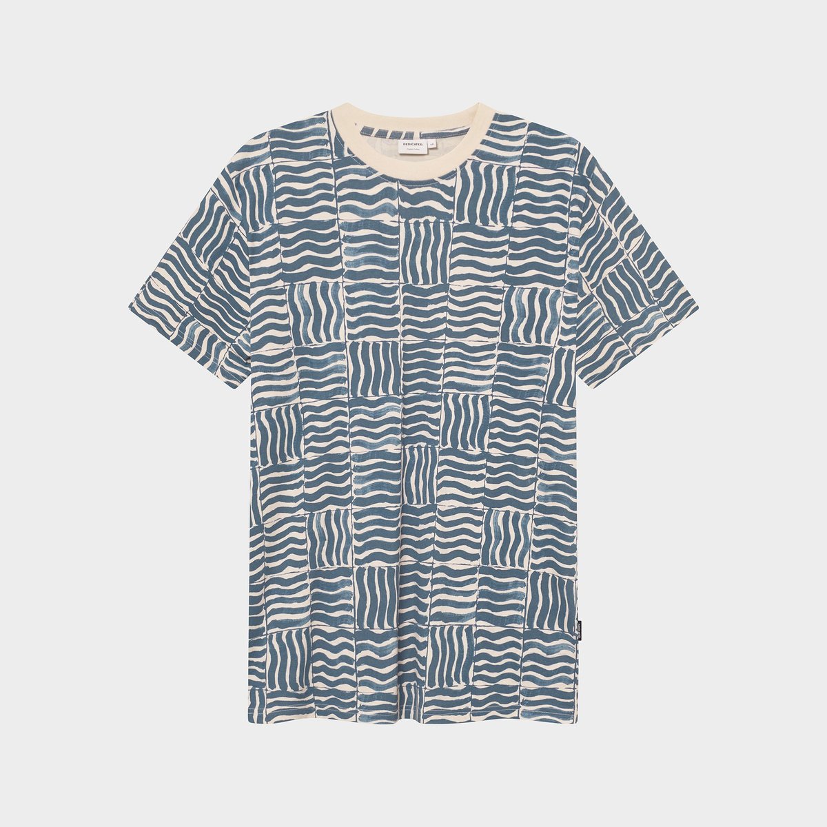 T-shirt Stockholm Wave Tiles Blue