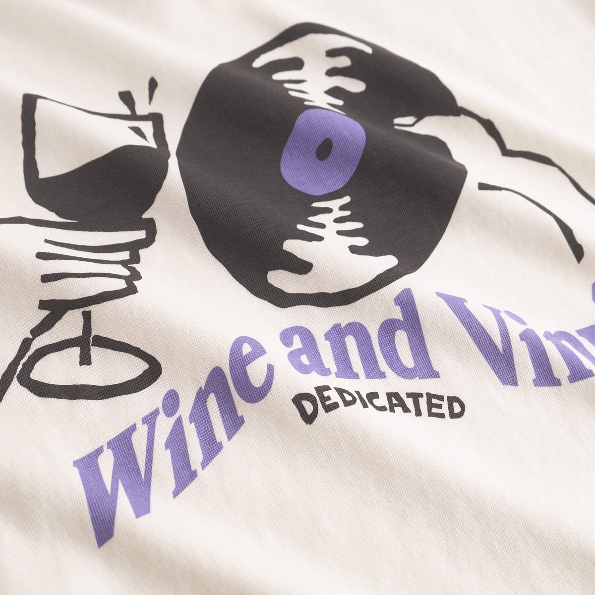 T-shirt Stockholm Wine And Vinyl Off-White
