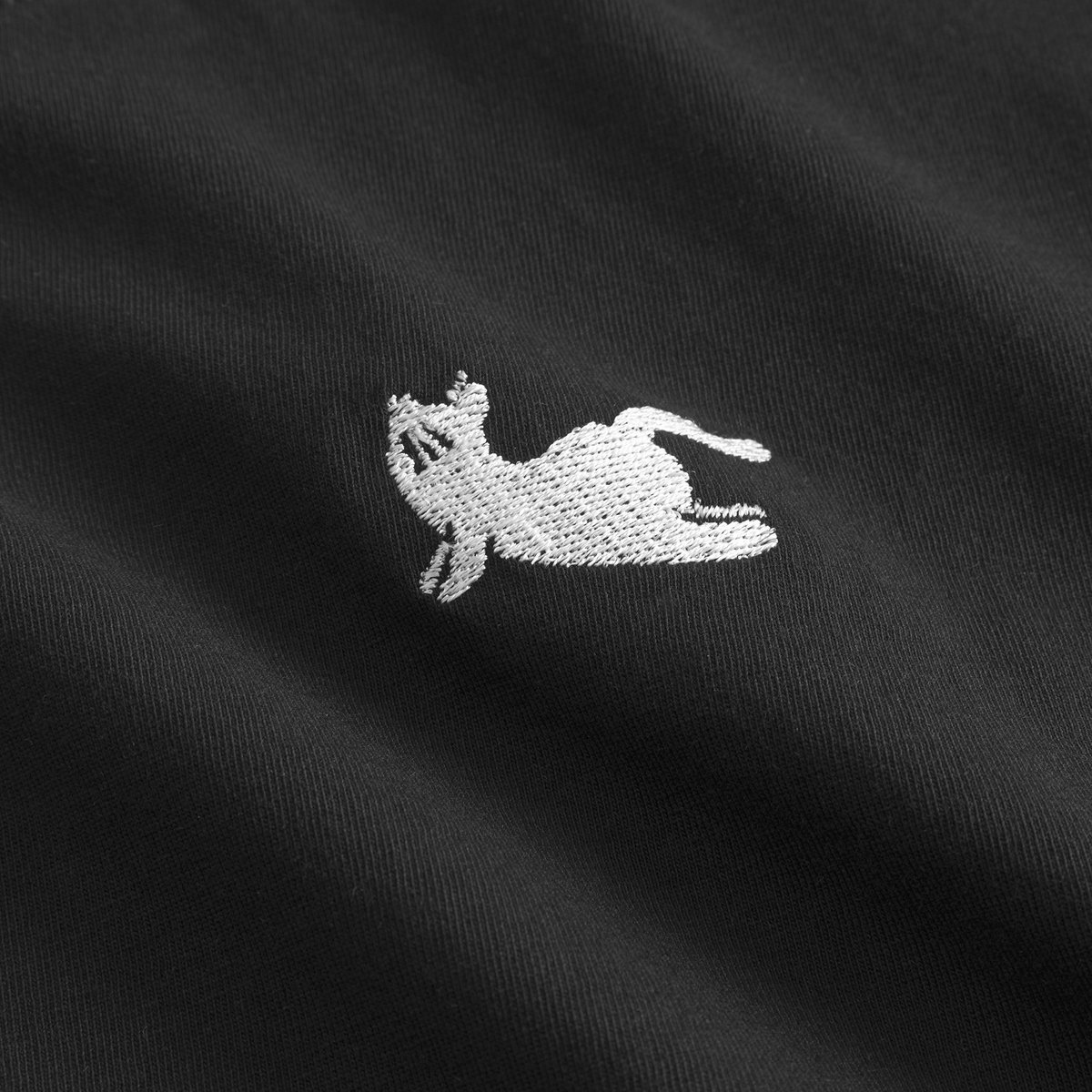 T-shirt Vadstena Cat Cobra Pose Black