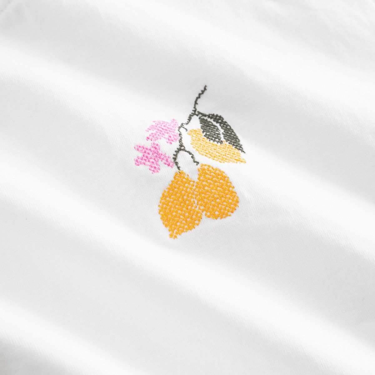 T-shirt Vadstena Lemon Branch White