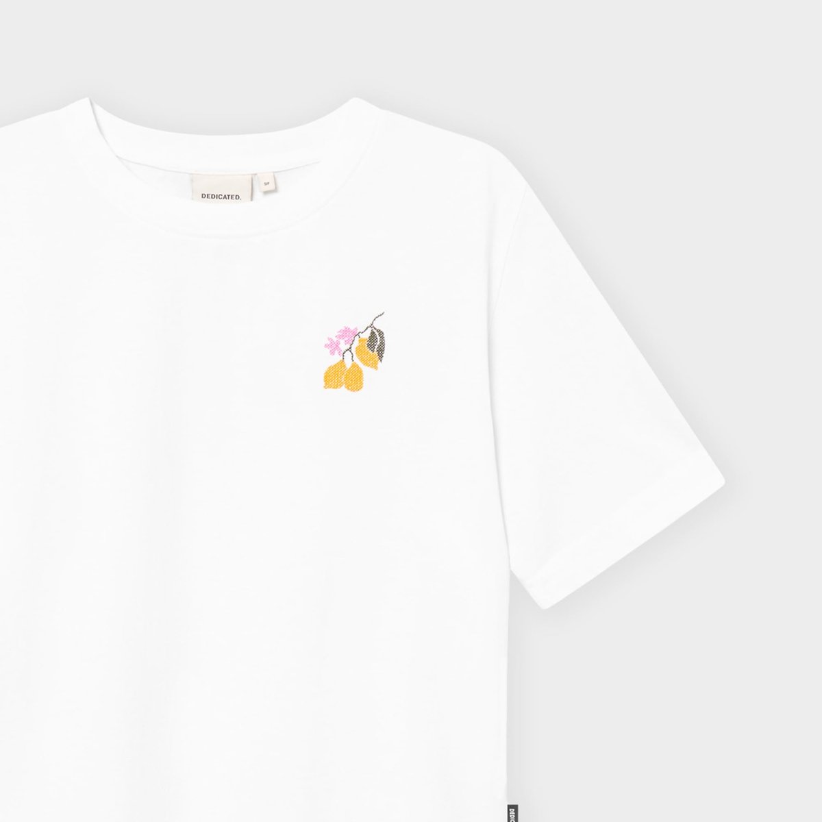 T-shirt Vadstena Lemon Branch White