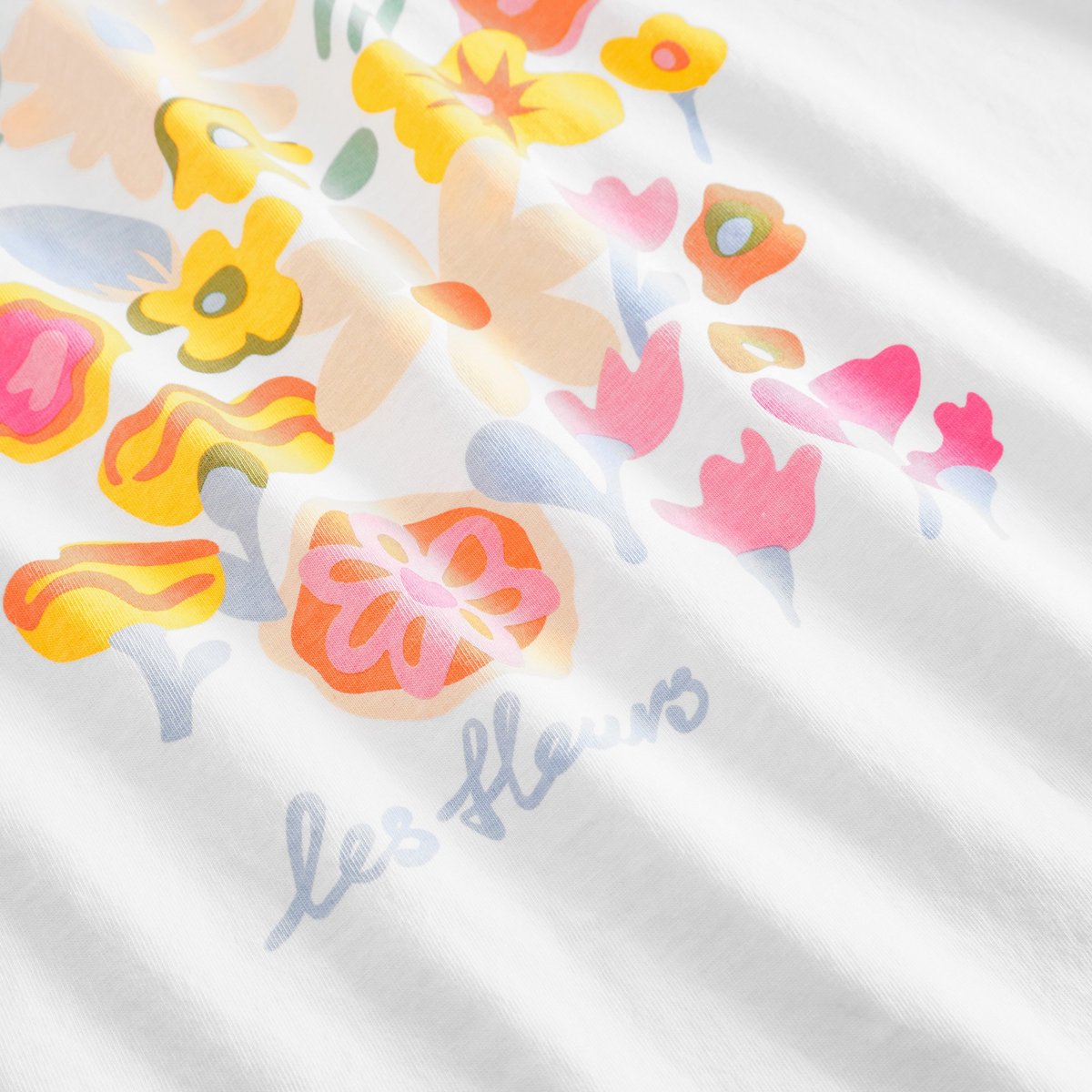 T-shirt Vadstena Les Fleurs White