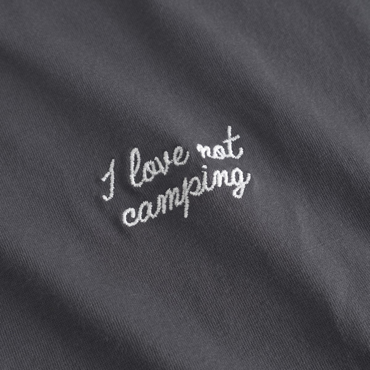 T-shirt Visby Love Not Camping Charcoal