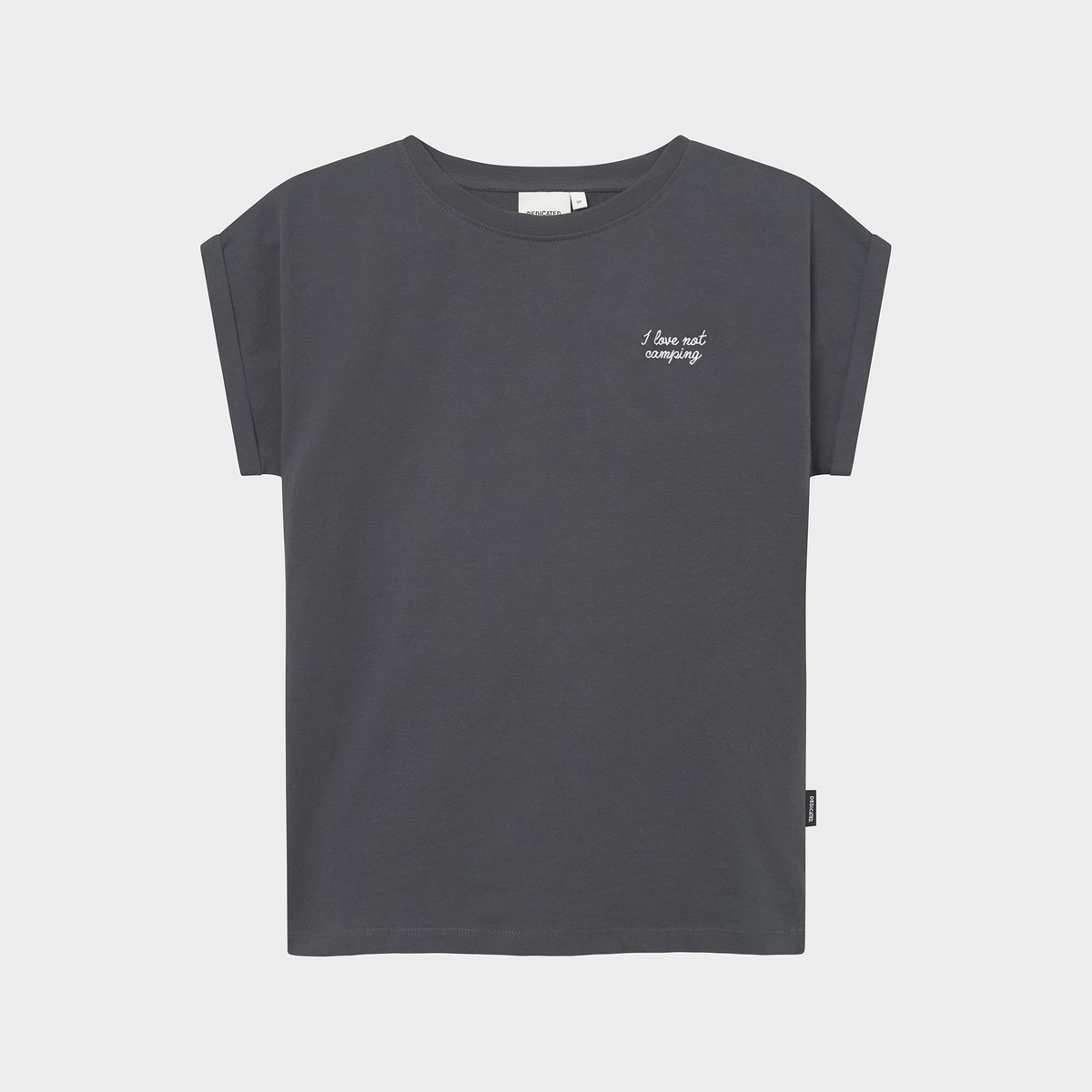 T-shirt Visby Love Not Camping Charcoal