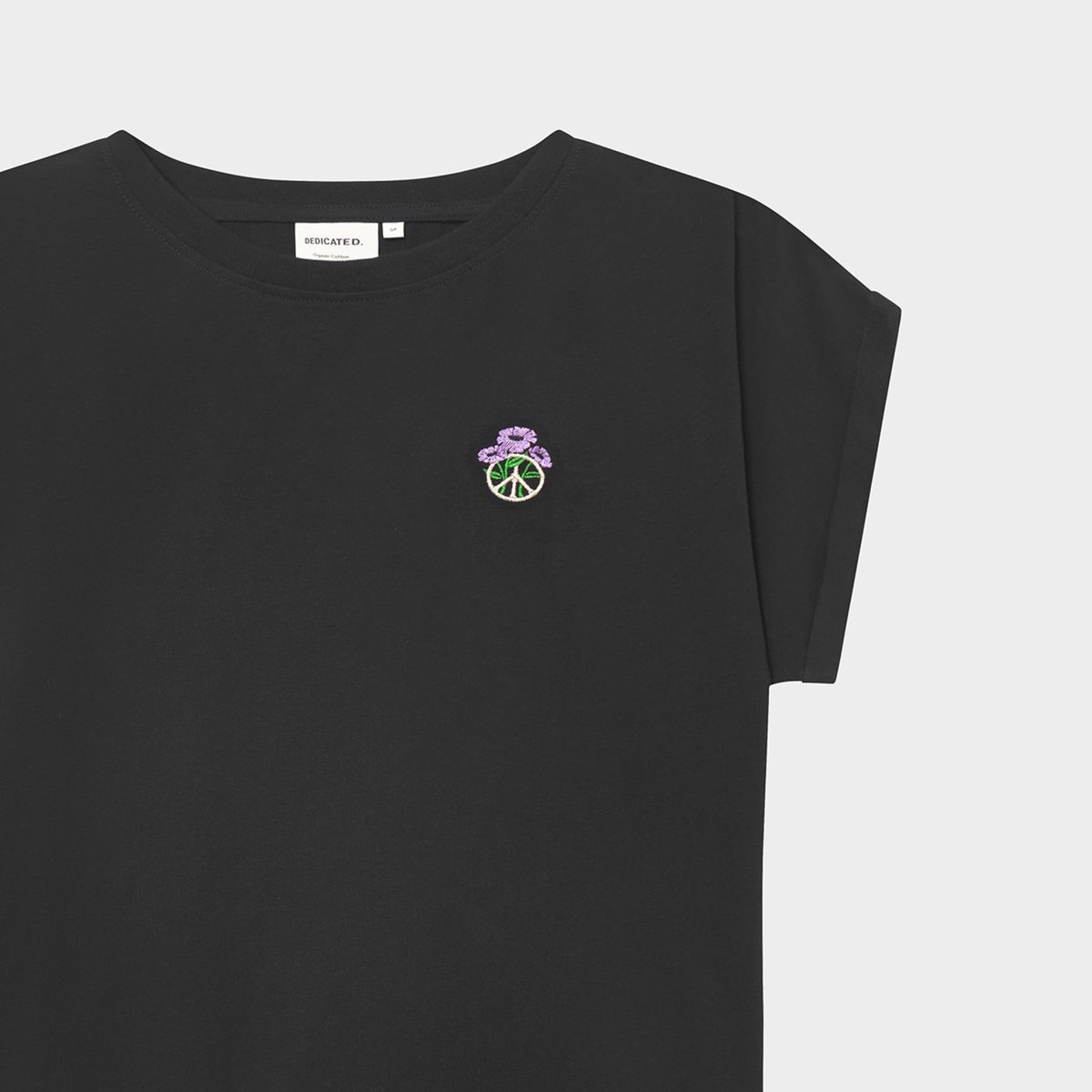 T-shirt Visby Peace Bloom Black