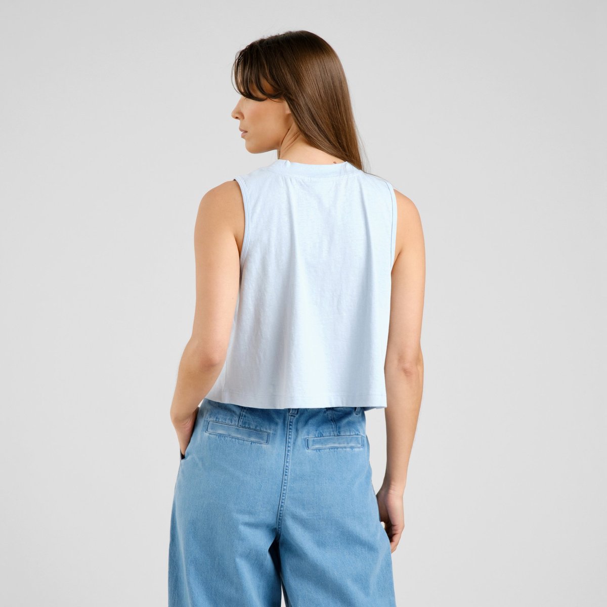 Top Namsos Hemp Skyway Blue