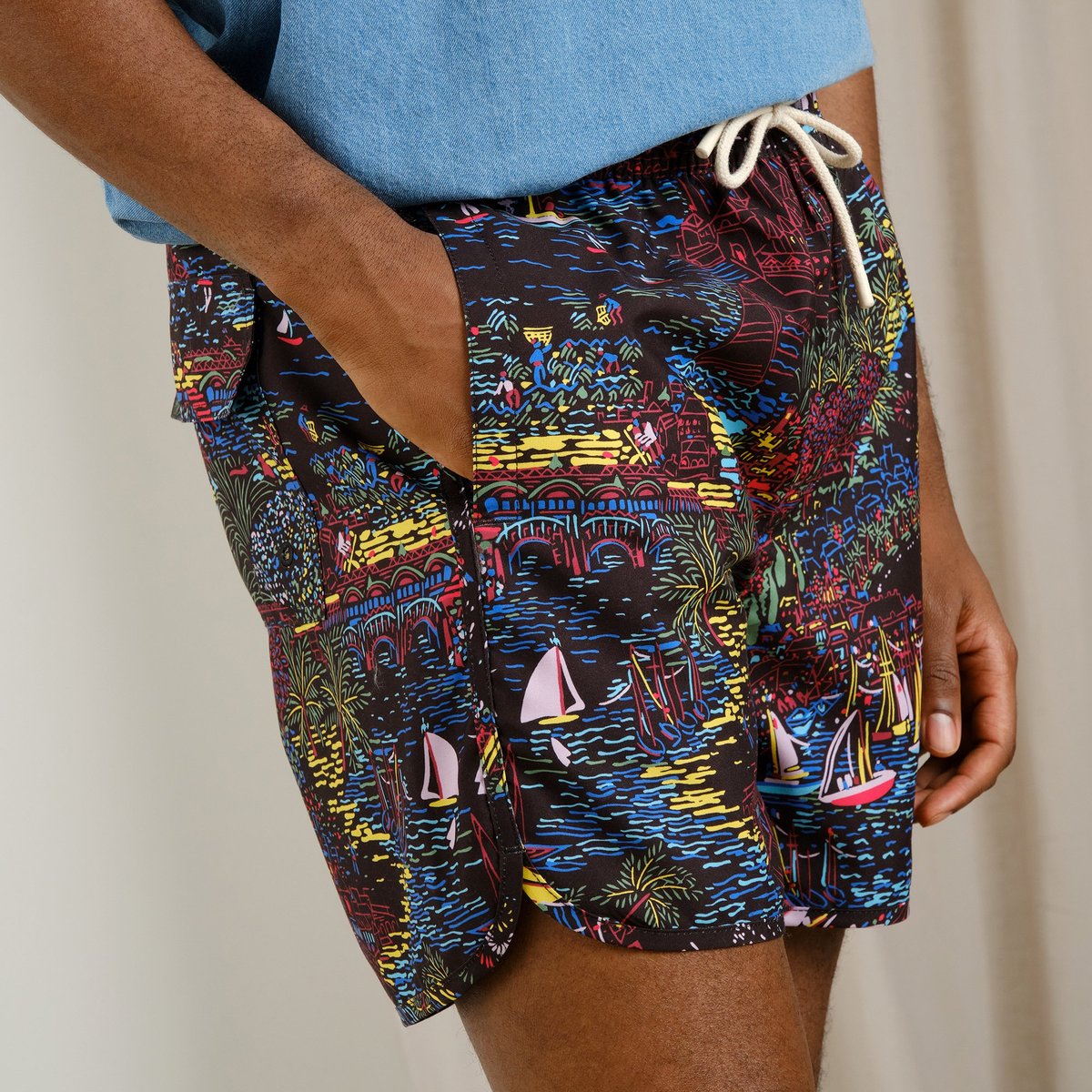 Swim Shorts Sandhamn Nice Black