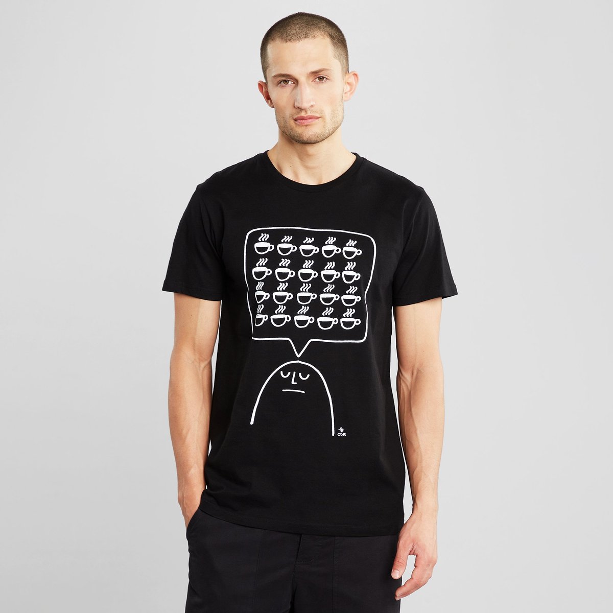 T-shirt Stockholm Coffee Mind Black