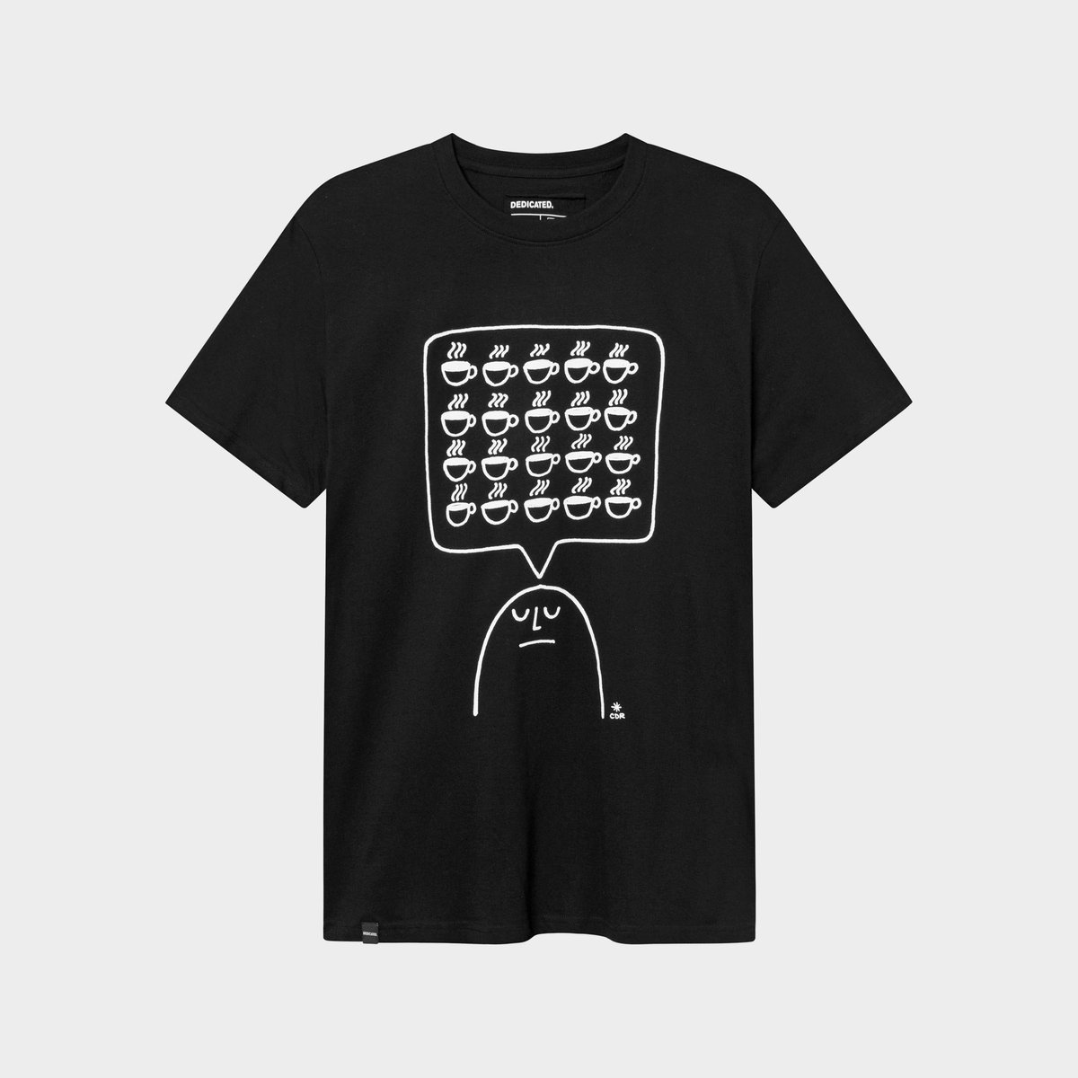 T-shirt Stockholm Coffee Mind Black