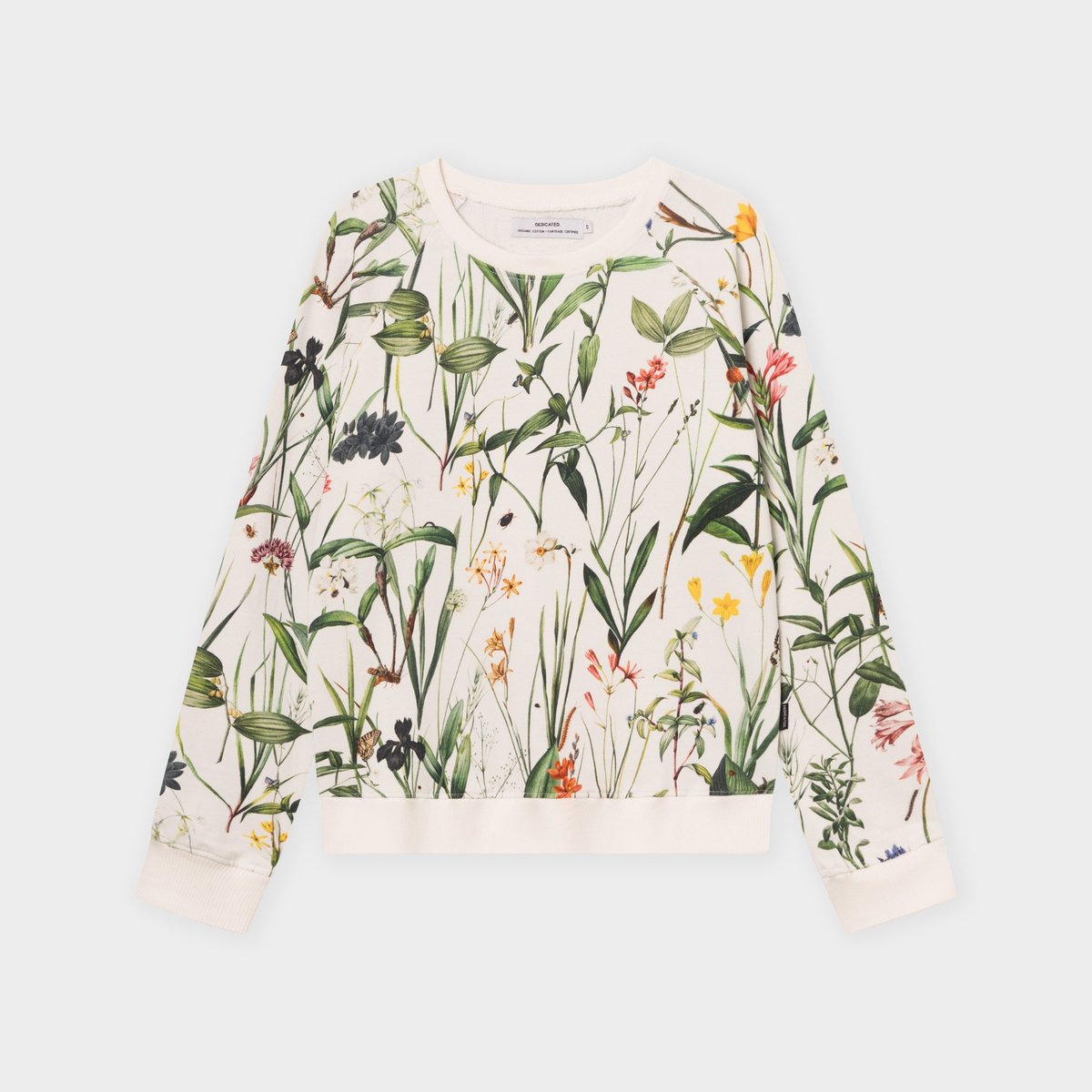 Sweatshirt Ystad Flower Field Off-White