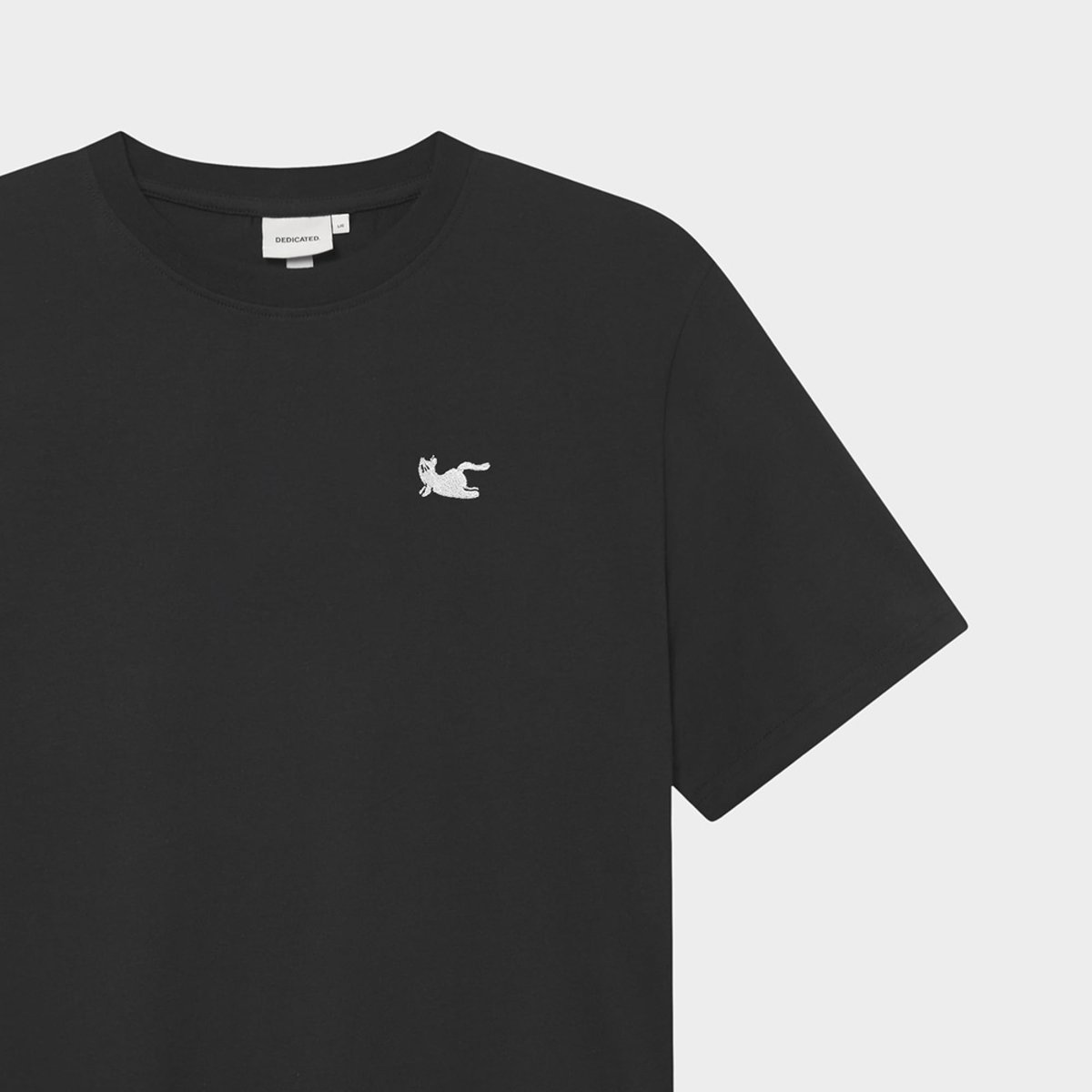 T-shirt Stockholm Cat Cobra Pose Black