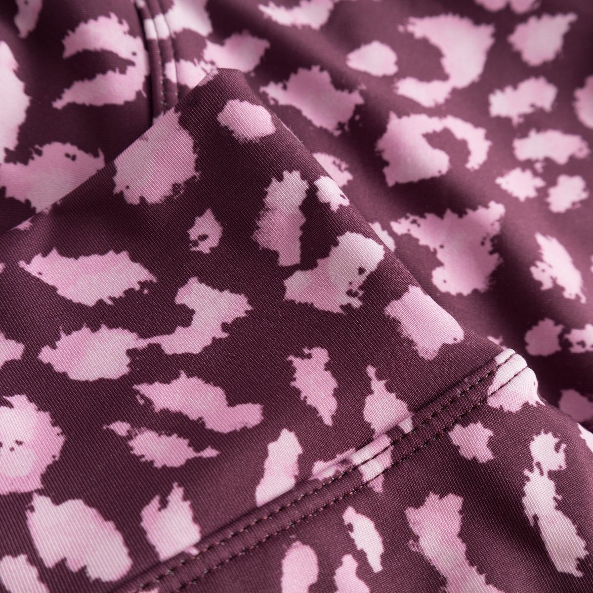 Bikini Pants Slite Leopard Burgundy