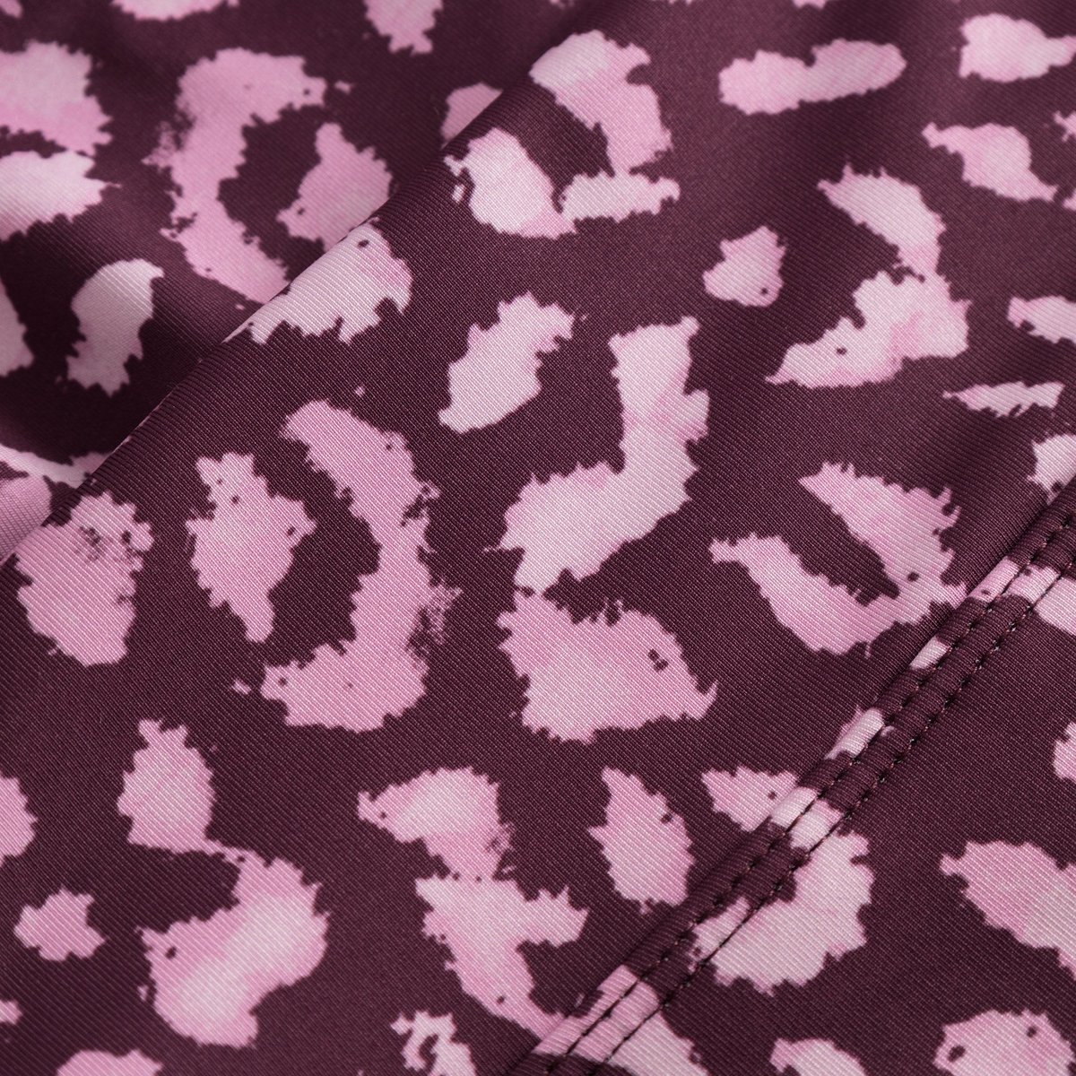 Bikini Pants Slite Leopard Burgundy