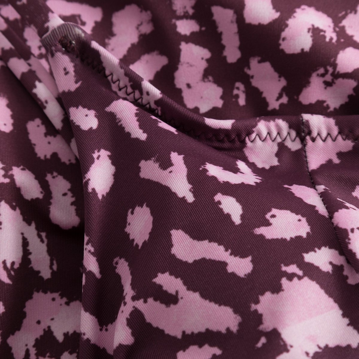 Wrap Swimsuit Klinte Leopard Burgundy