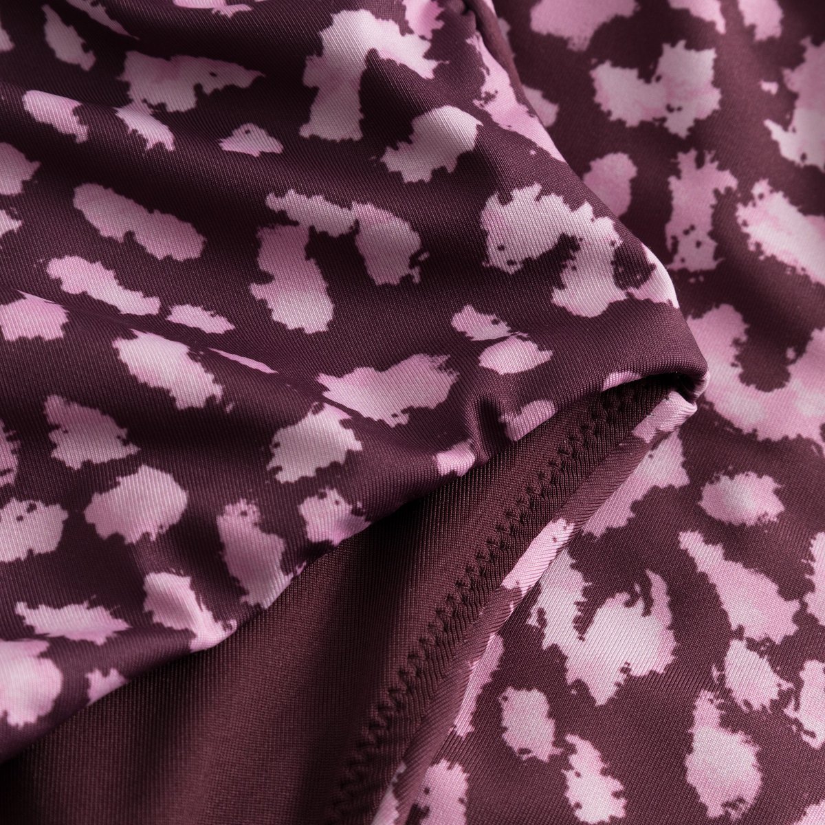 Wrap Swimsuit Klinte Leopard Burgundy