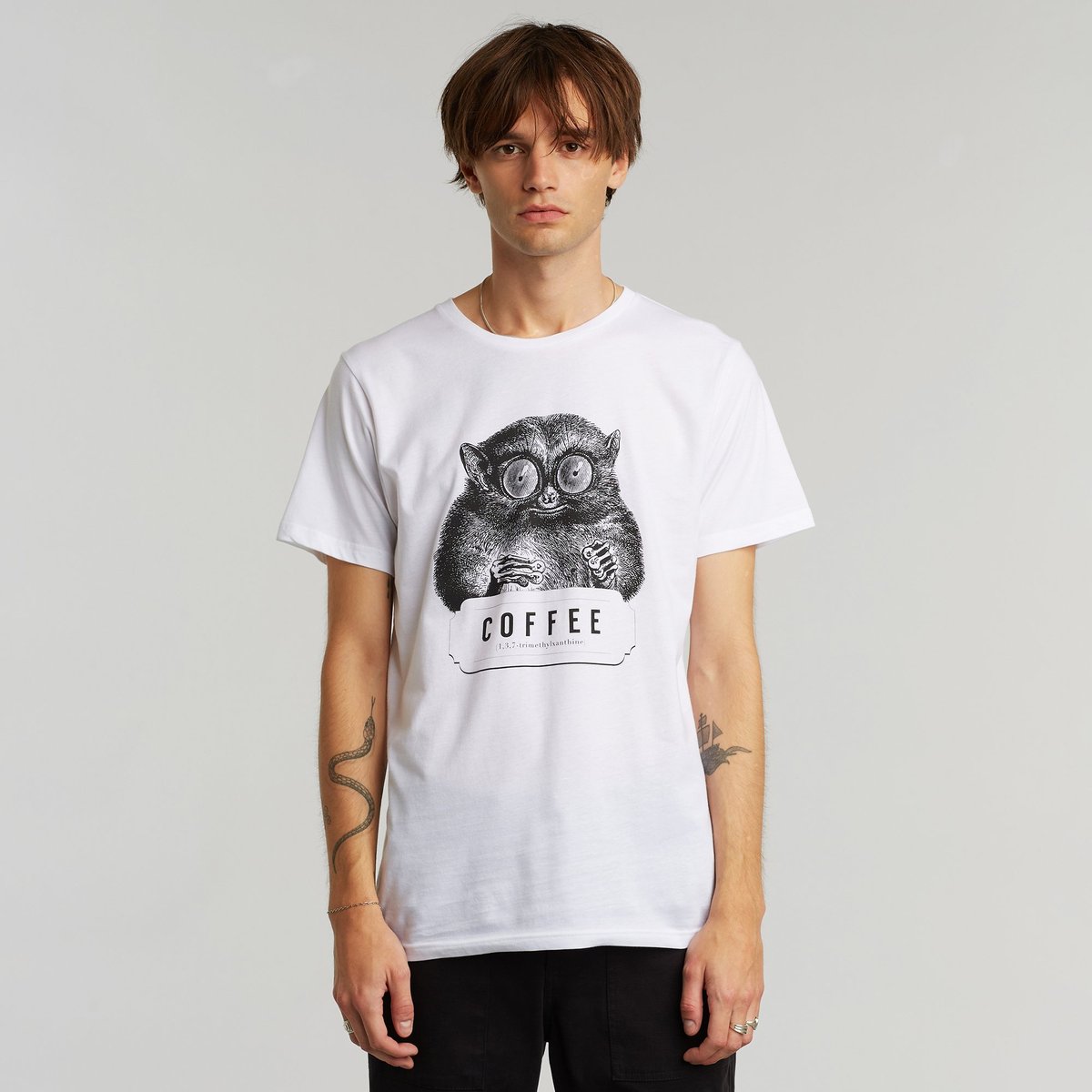 T-shirt Stockholm Caffeine Kick White