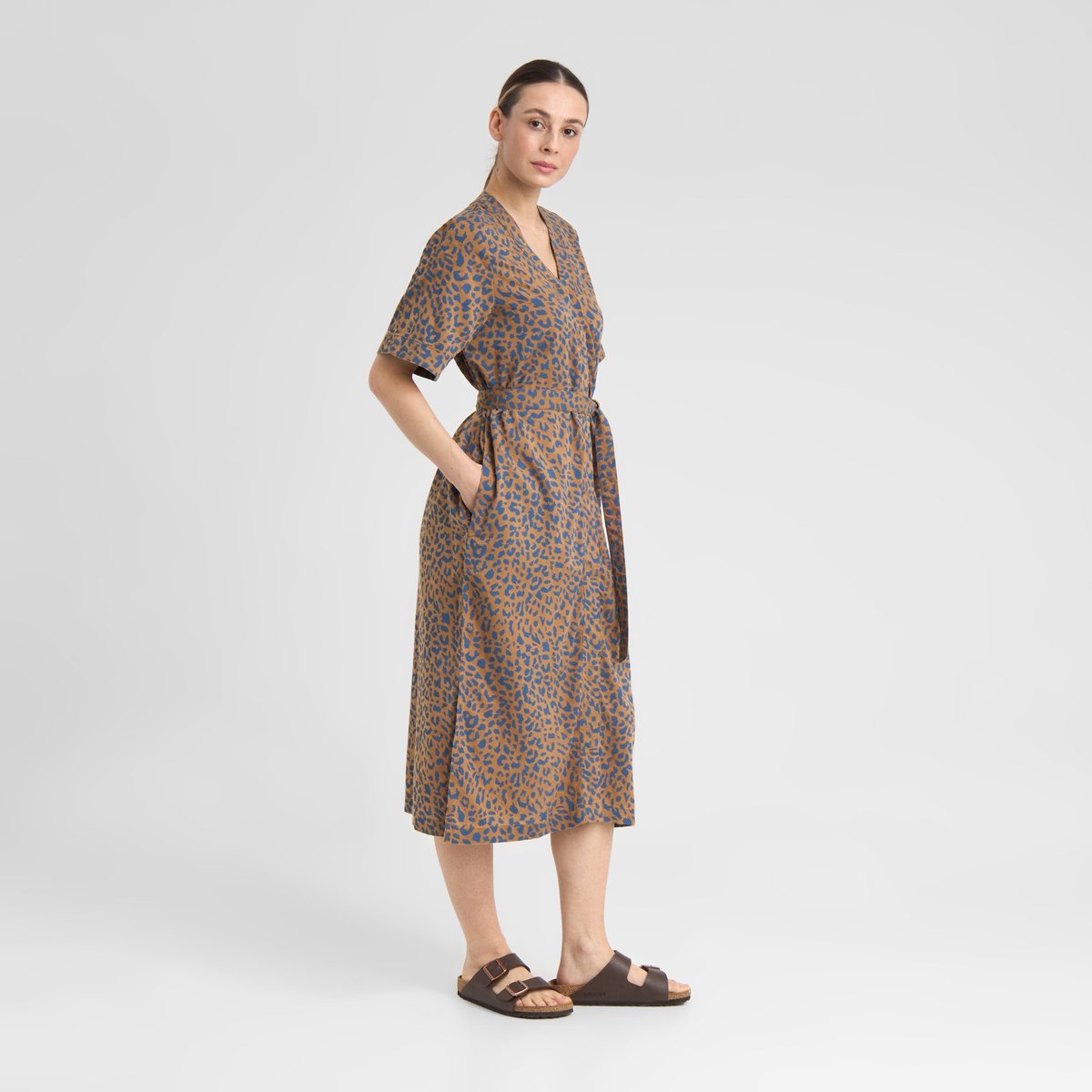 Dress Kallvik Painted Leopard Light Brown