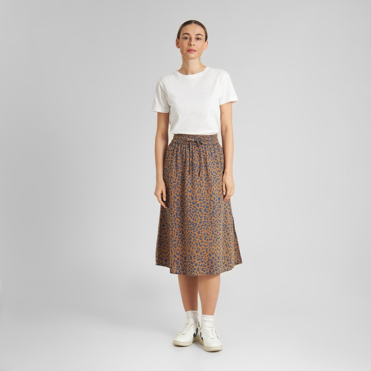 Skirt Klippan Painted Leopard Light Brown