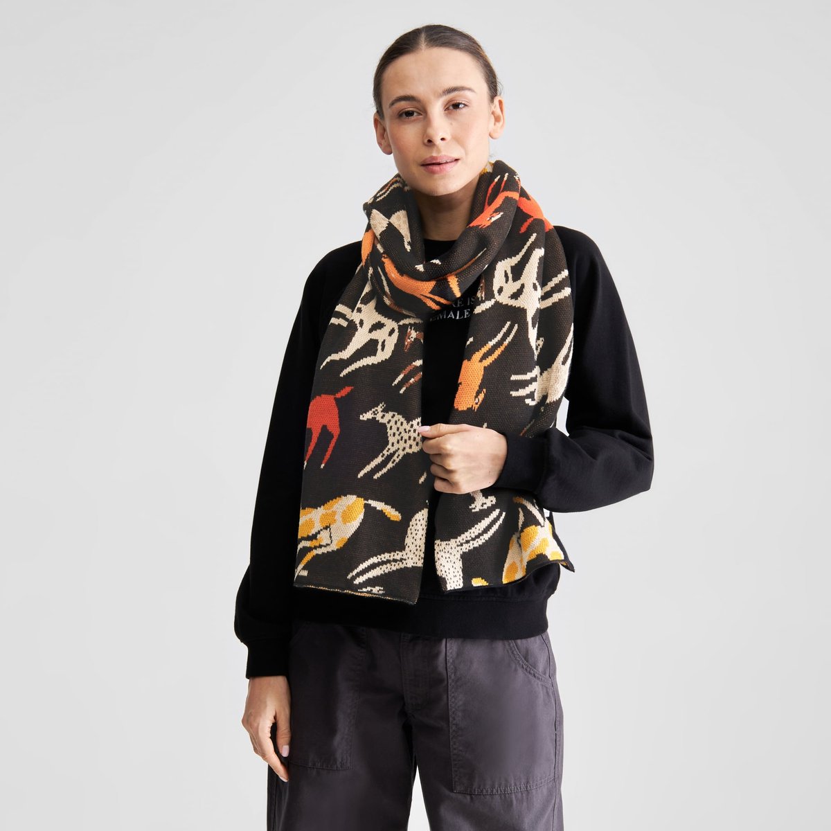 Scarf Rossberga Mustang Party Black