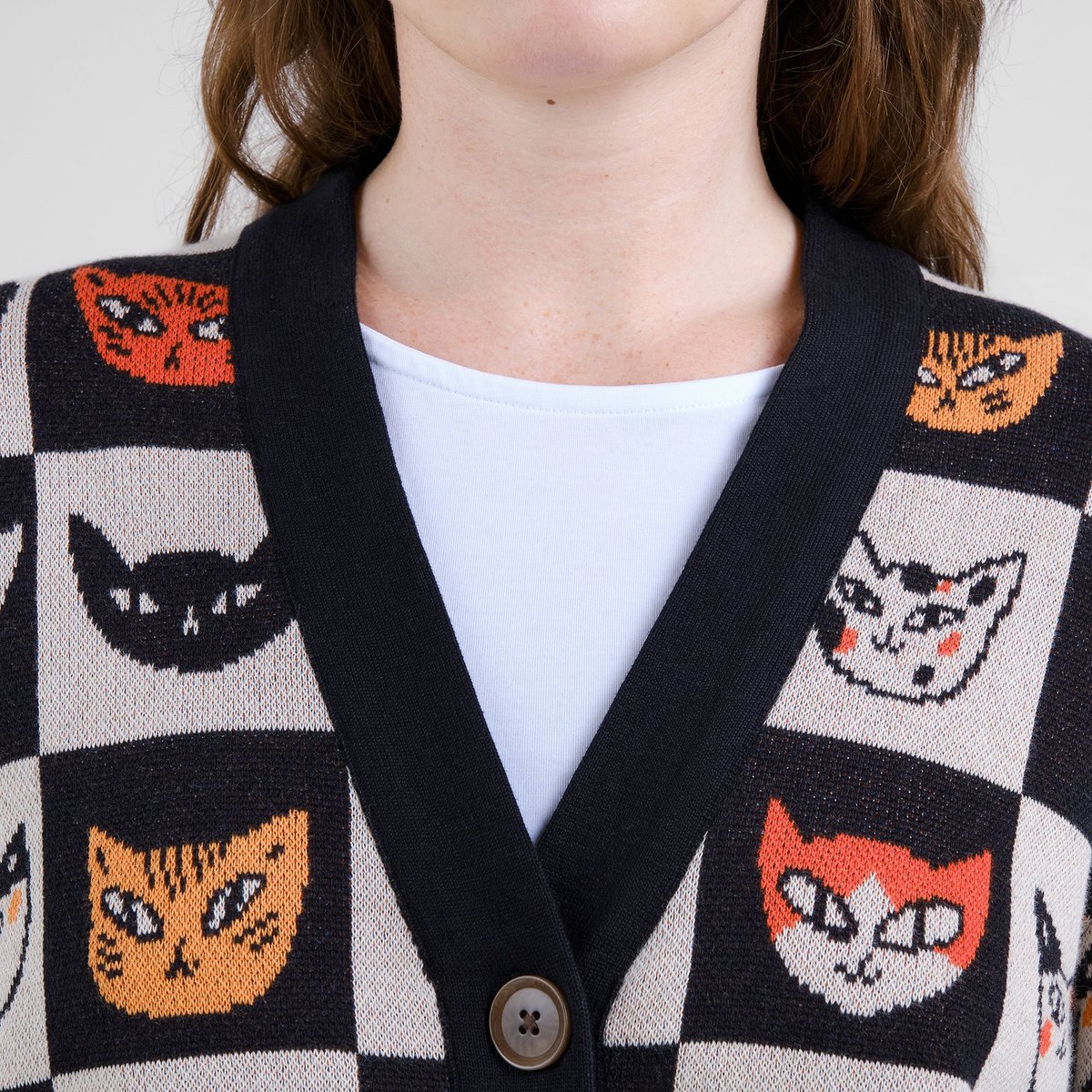 Cardigan Kanan Cat Bingo Black
