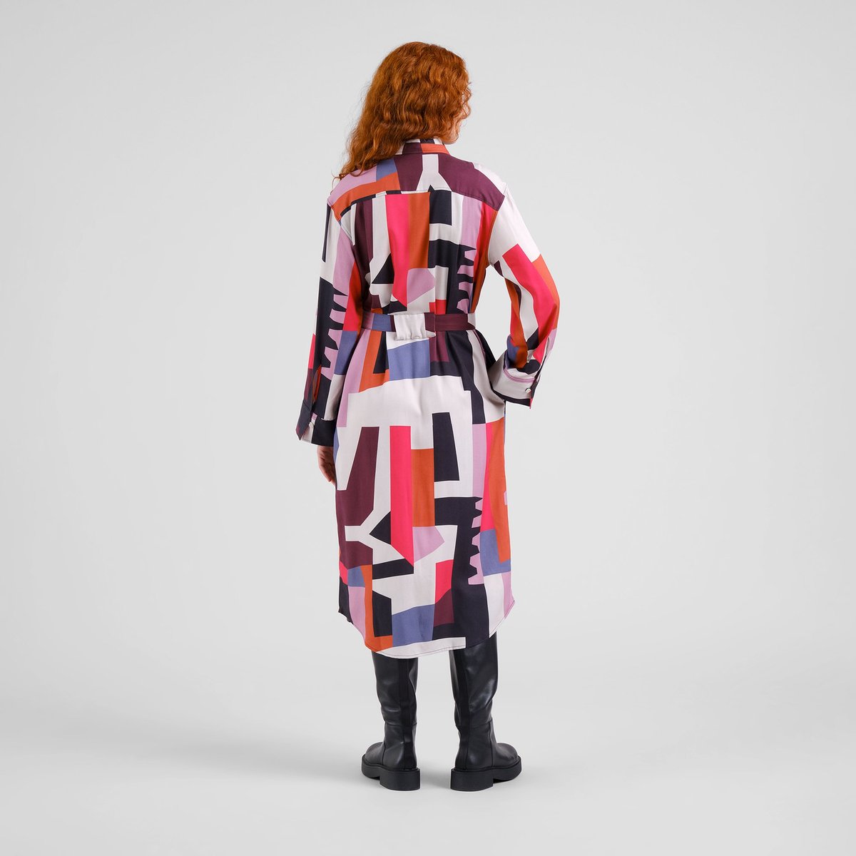 Shirt Dress Kvilla Abstract Chaos Multi Color