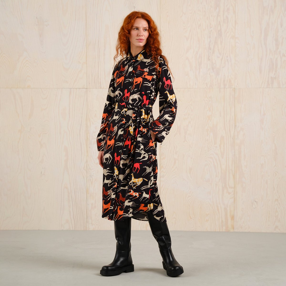 Shirt Dress Kvilla Mustang Party Black