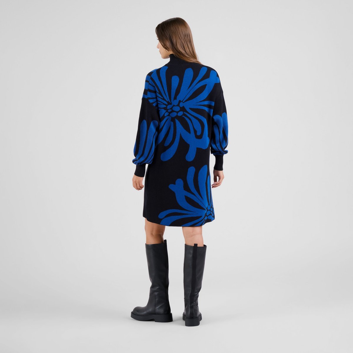 Dress Nikkala Big Flower Blue