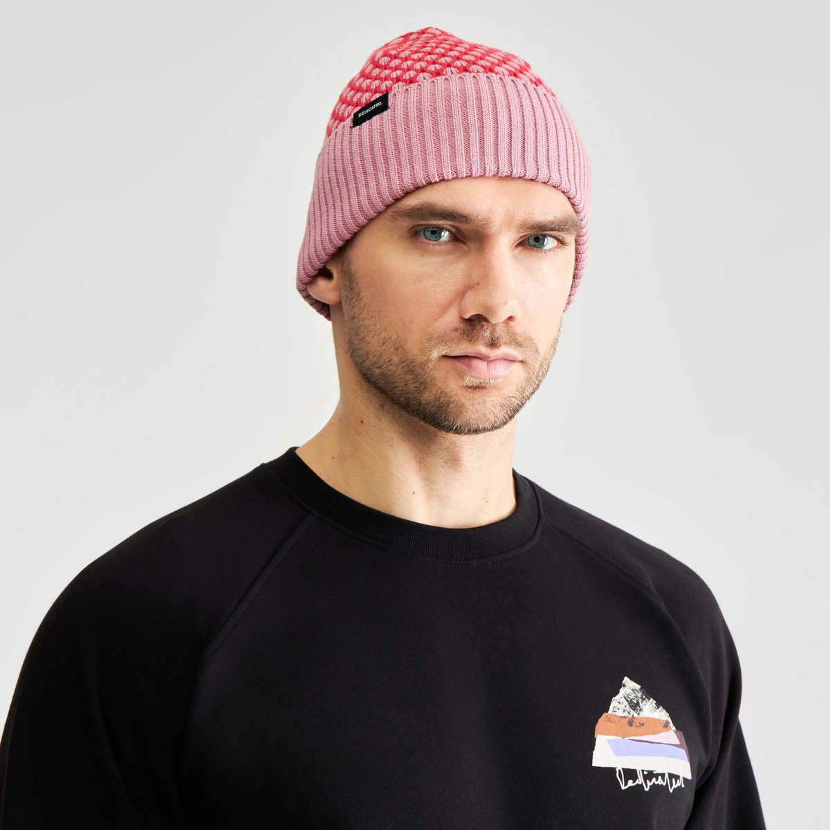 Beanie Hemavan Bubble Knit True Red/Lilas Pink