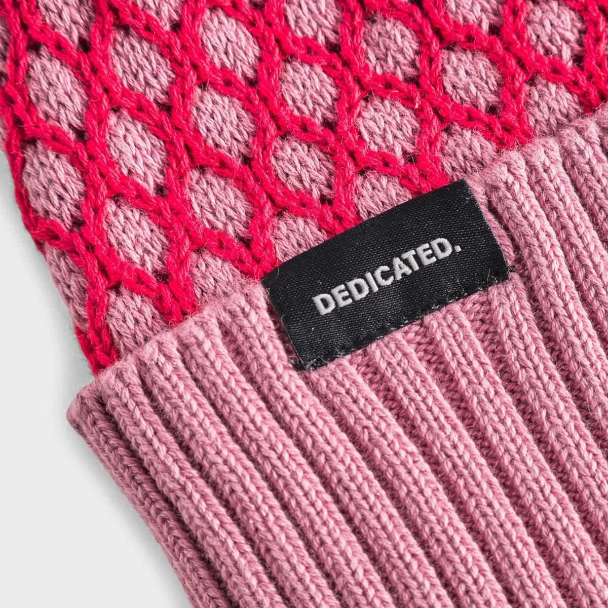 Beanie Hemavan Bubble Knit True Red/Lilas Pink