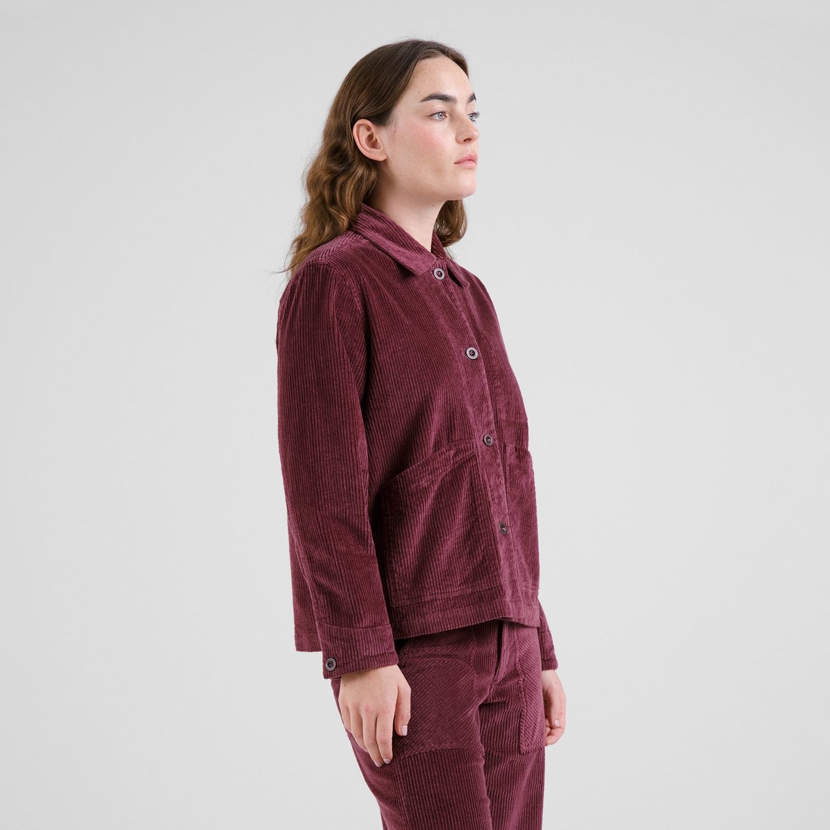 Jacket Stiby Corduroy Fig Red