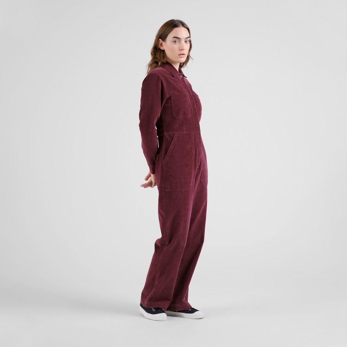 Overall Docksta Corduroy Fig Red