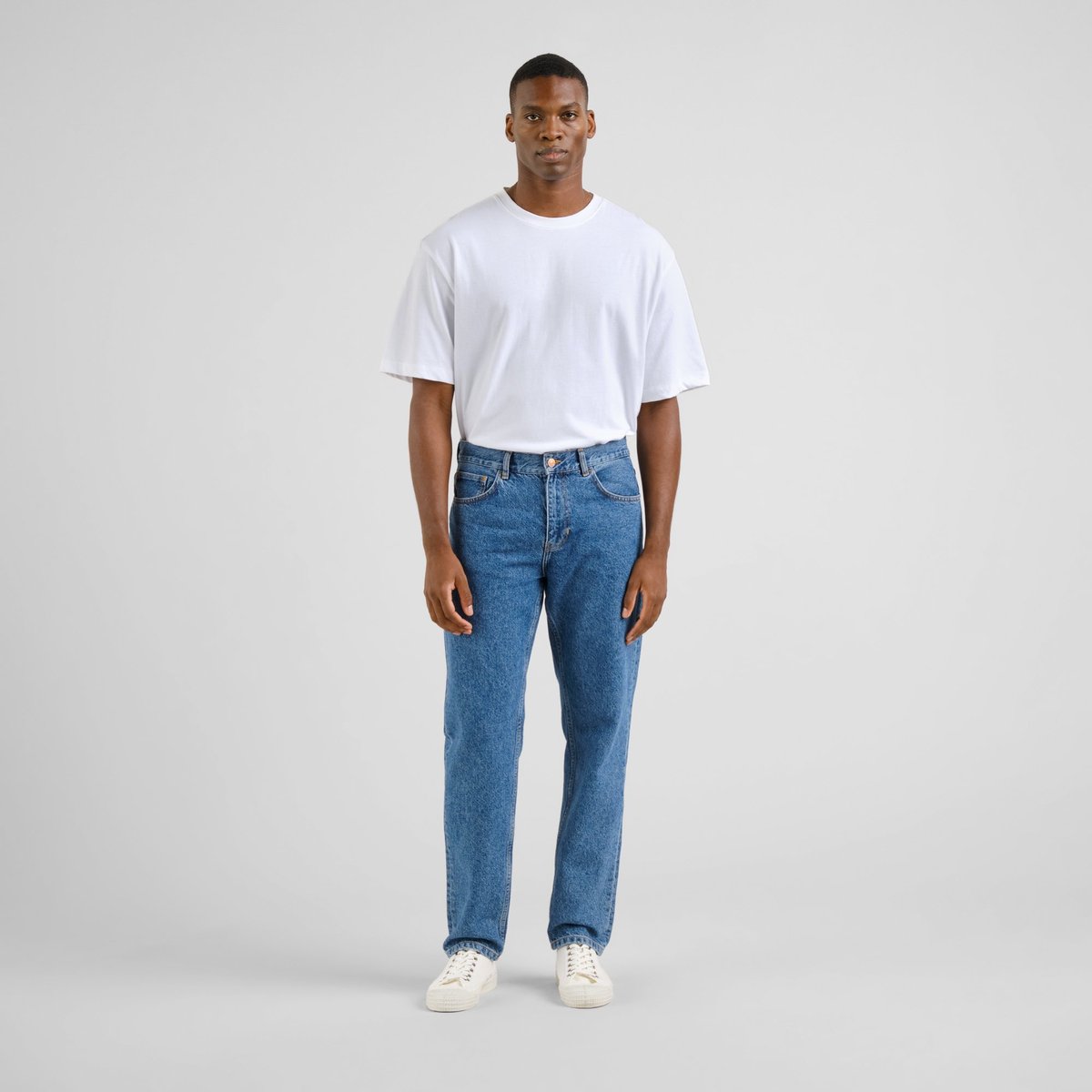 Denim Pants Frankfurt Tapered Fit Mid Blue