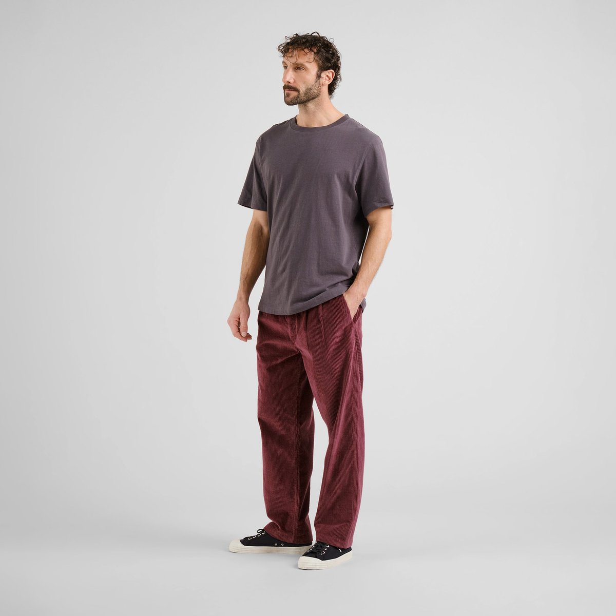Pants Vallen Corduroy Fig Red