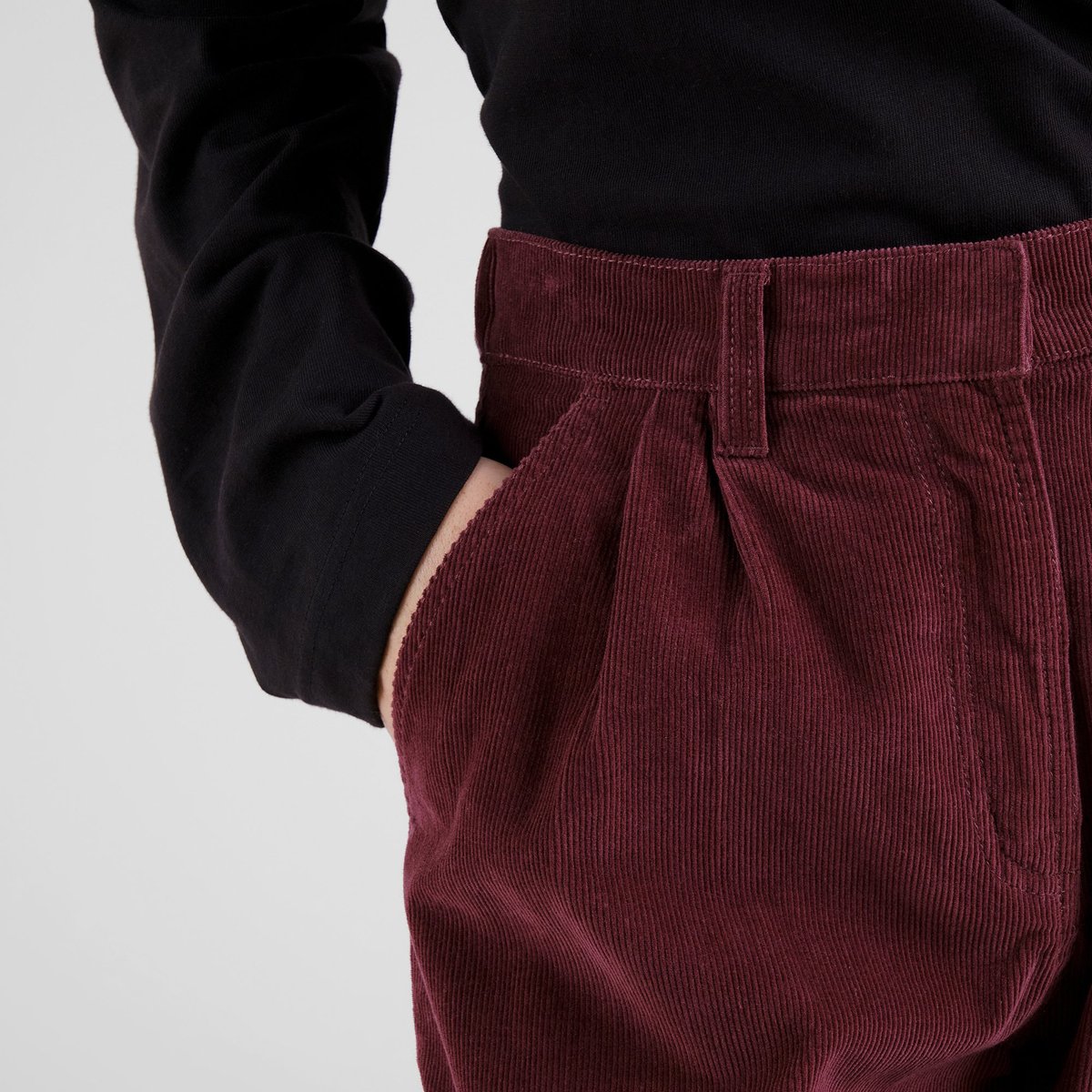 Pants Vickleby Corduroy Fig Red